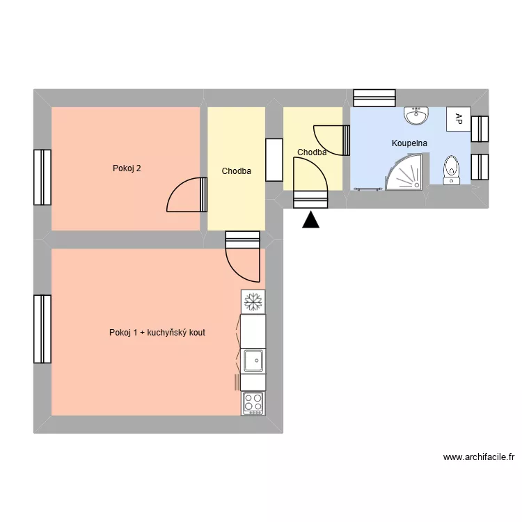 Lihovarsk&aacute; 328, byt 8. Plan de 10  et 165 m²