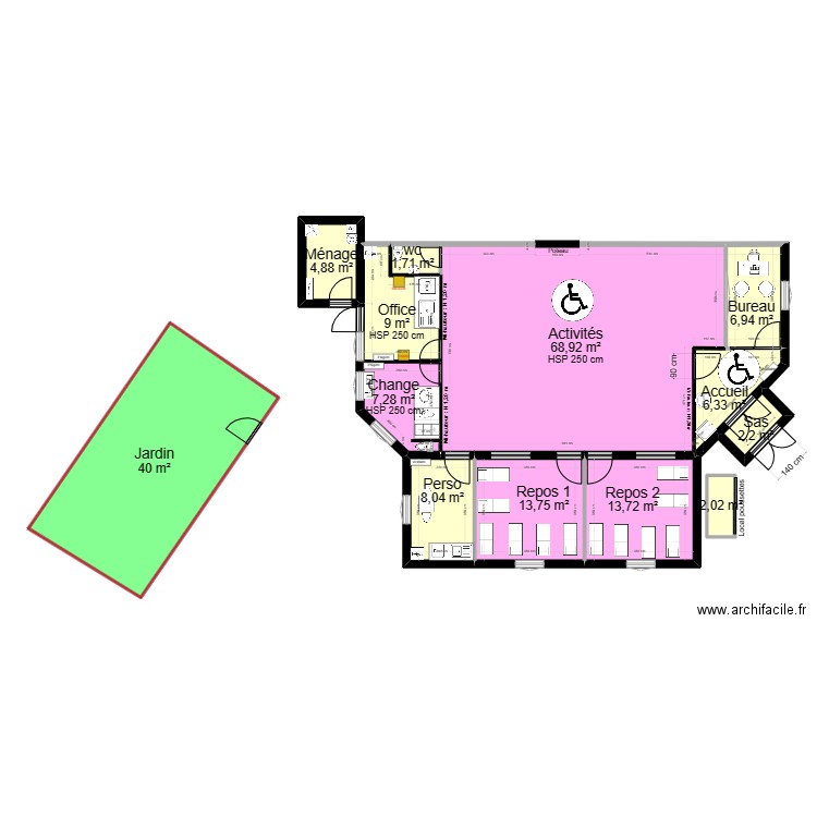 LA VALETTE SUD.. Plan de 13 pièces et 185 m2