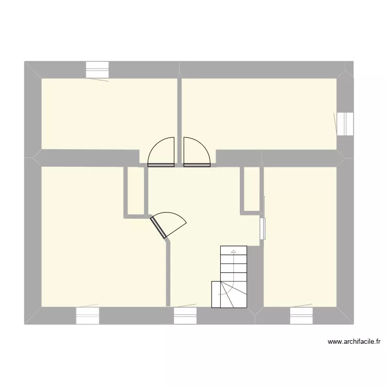 Maison Champelbot &eacute;tage. Plan de 