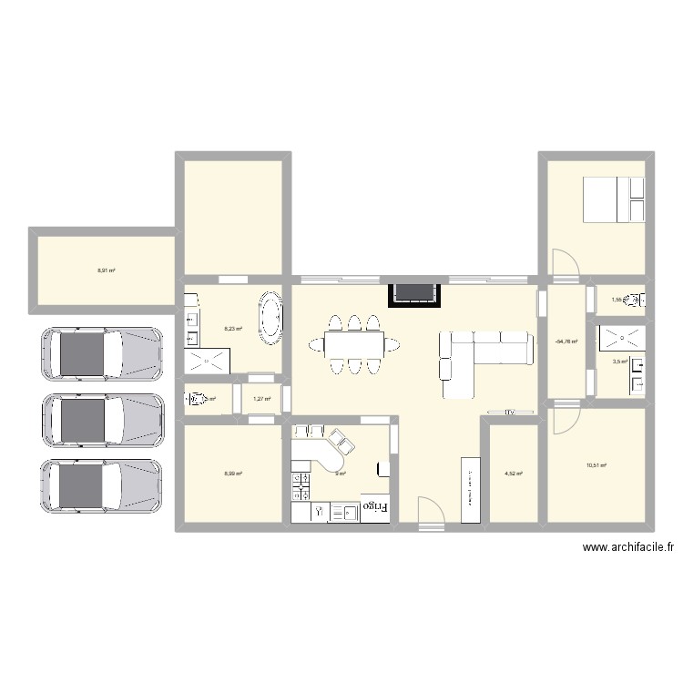 Maison !. Plan de 0 pièce et 0 m2