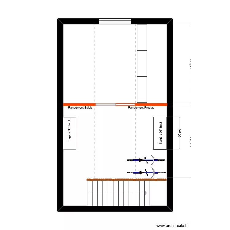 Bertrand garage 2e. Plan de 1 et 42 m² Bertrand garage 2e. Plan de 1 et 42 m²