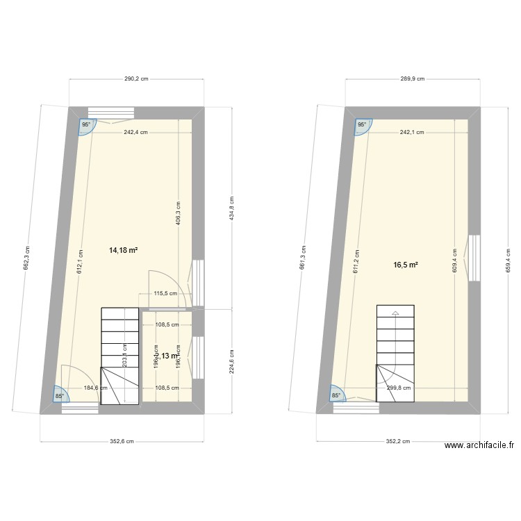 PROJET PECQUET STUDIO. Plan de 3 pièces et 33 m2