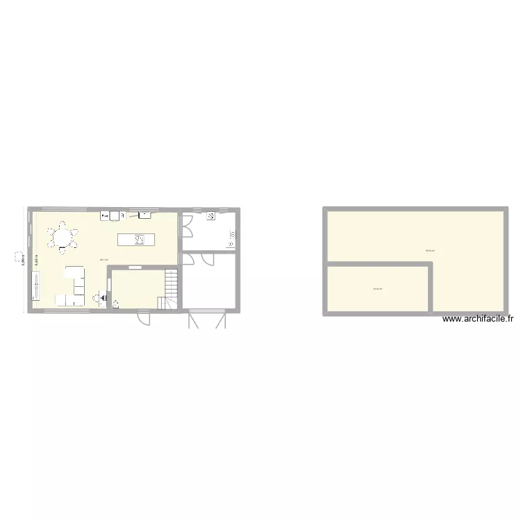 plan 1. Plan de 3  et 137 m²