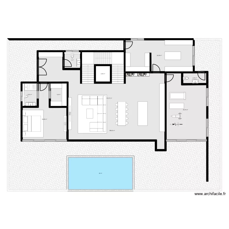 VILLA REBERO. Plan de 0 pièce et 0 m2