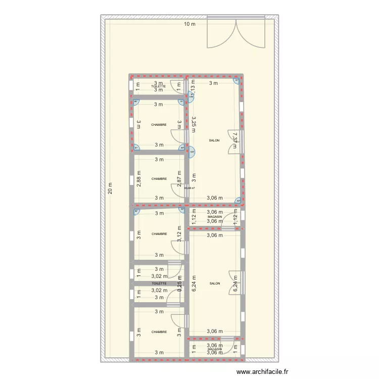 PLAN THIENY KANOUTE. Plan de 11  et 293 m²