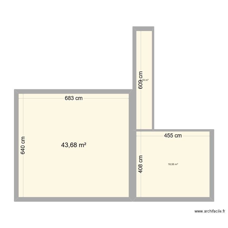 plan elizaldea R+1 v2. Plan de 3 pièces et 68 m2