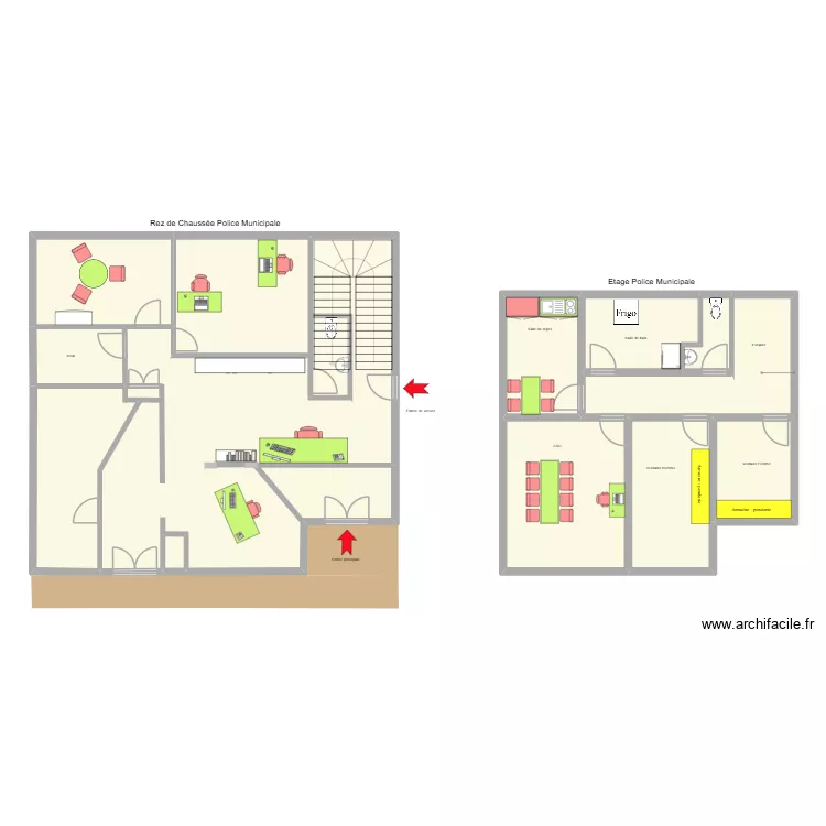RdC + &eacute;tage PM 2026. Plan de 13 Pièces et 179 m²