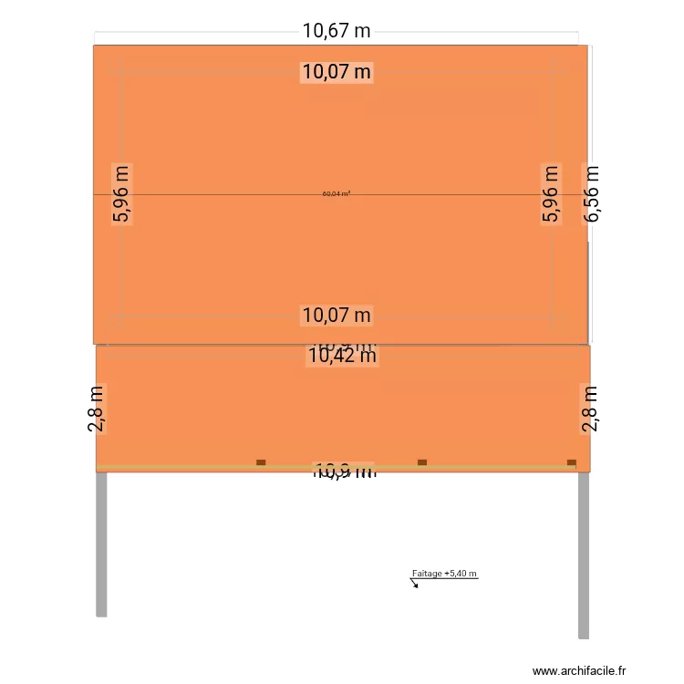 Plan requista. Plan de 1 Pièce et 60 m² Plan requista. Plan de 1 Pièce et 60 m²