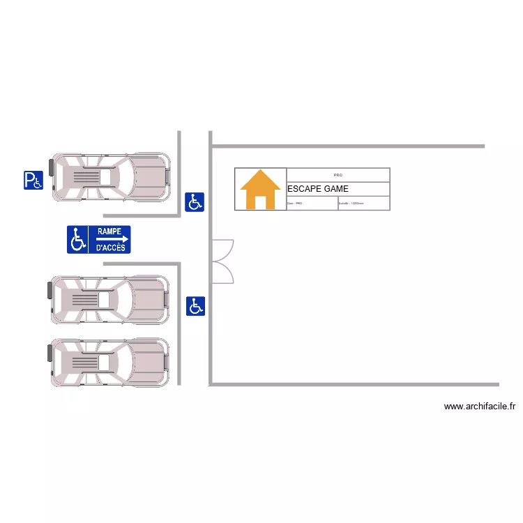 ESCAPE ACCES. Plan de 
