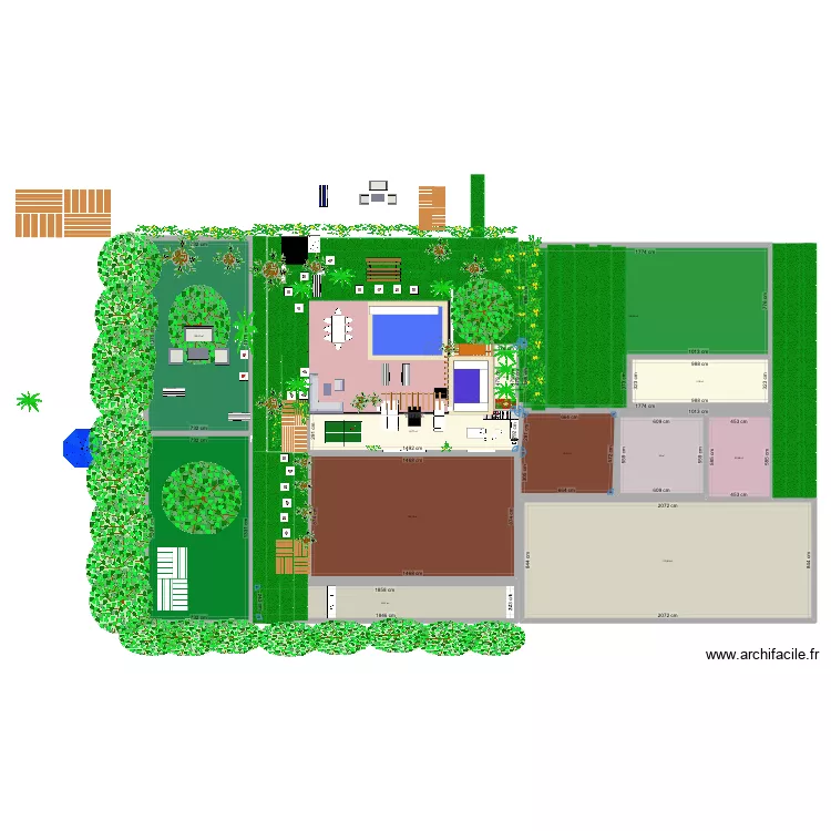 Ext&eacute;rieur mont Vernon 3 vol 41. Plan de 