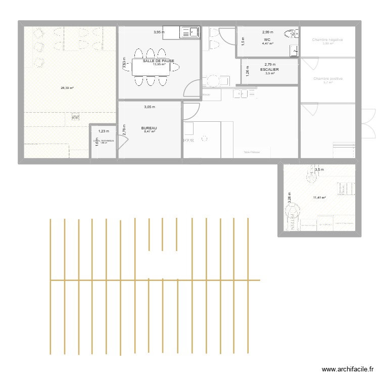MODEL AMENAGEMENT. Plan de 0 pièce et 0 m2