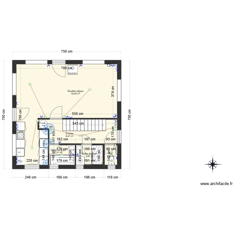 Ignaux RDC. Plan de 0 pièce et 0 m2