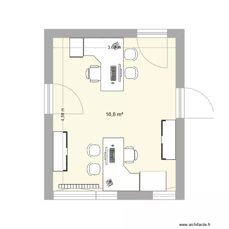 111. Plan de 1  et 17 m²