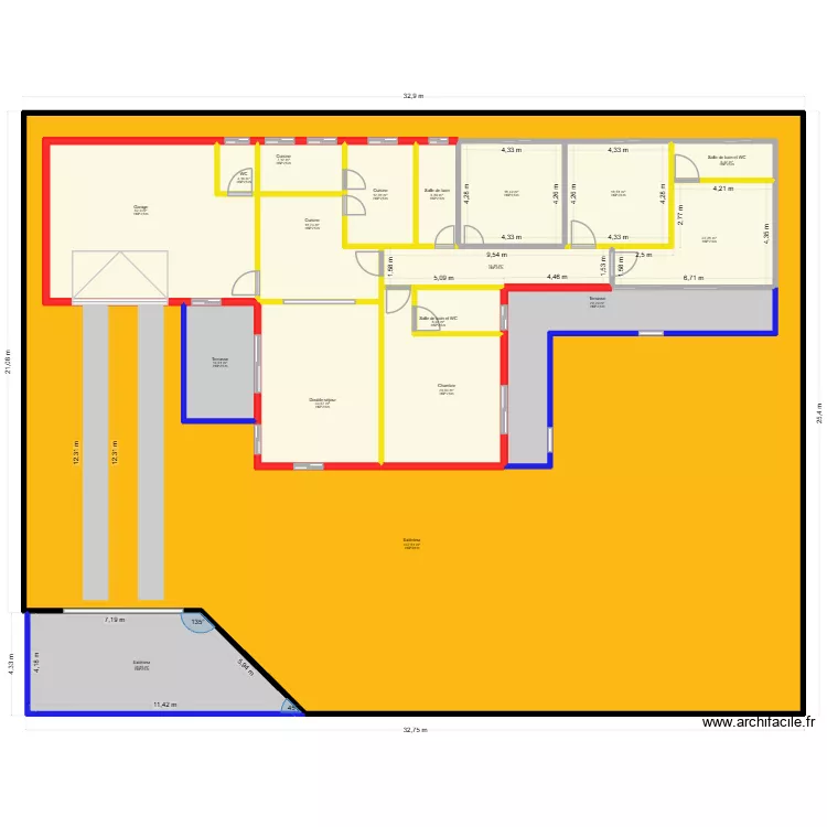 KIMONY CALQUES SAUVEGARDE. Plan de 26  et 1559 m²