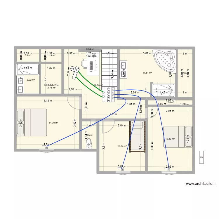 BOUET. Plan de 13 Pièces et 79 m² BOUET. Plan de 13 Pièces et 79 m²