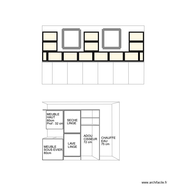 BUANDERIE. Plan de 0 pièce et 0 m2