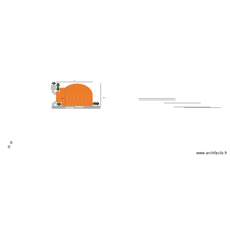 terrasse capanes. Plan de 0 pièce et 0 m2