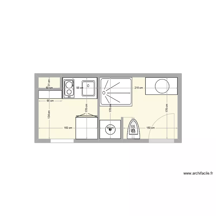 Cuisine/sdb 2. Plan de 