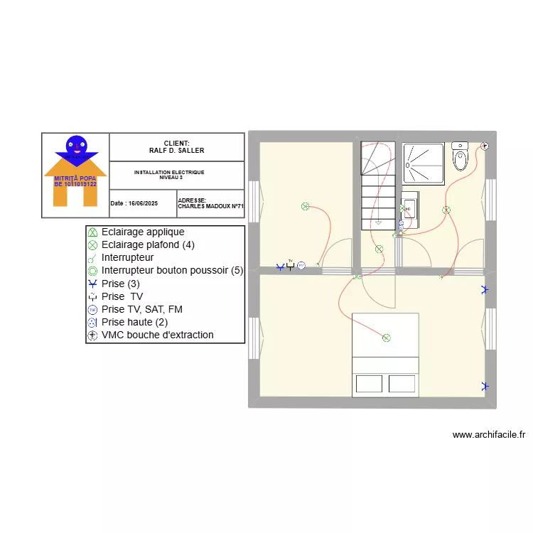 RALF D SALLER/ NIVEAU 3. Plan de 