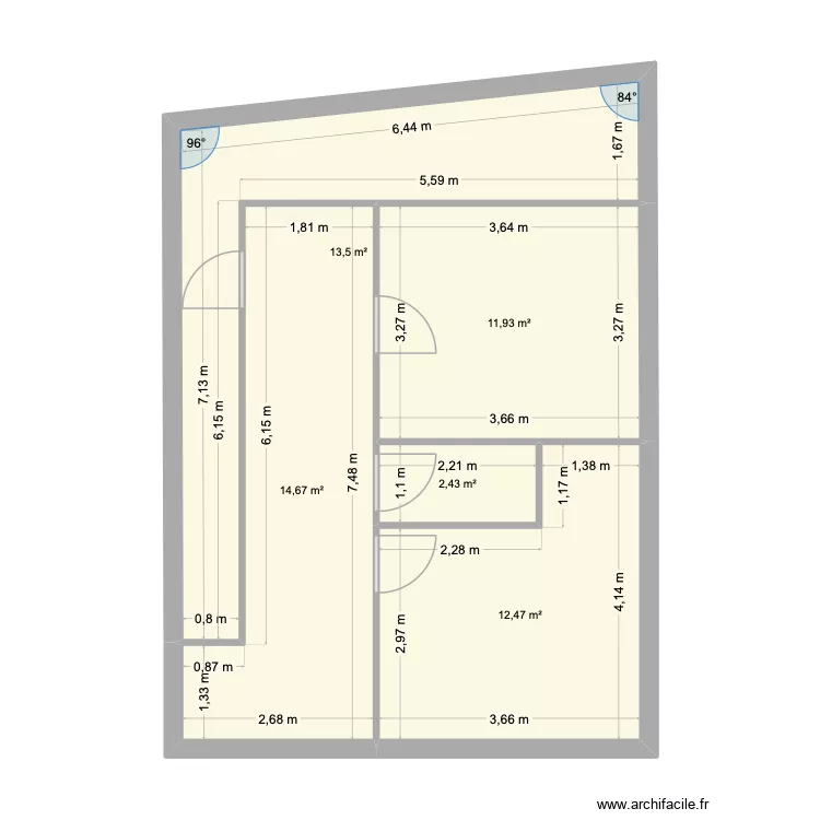 BARET OLBIER RDC. Plan de 
