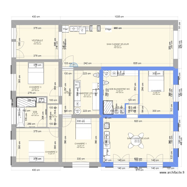 RDC PIERRE T4-T2 TER. Plan de 0 pièce et 0 m2
