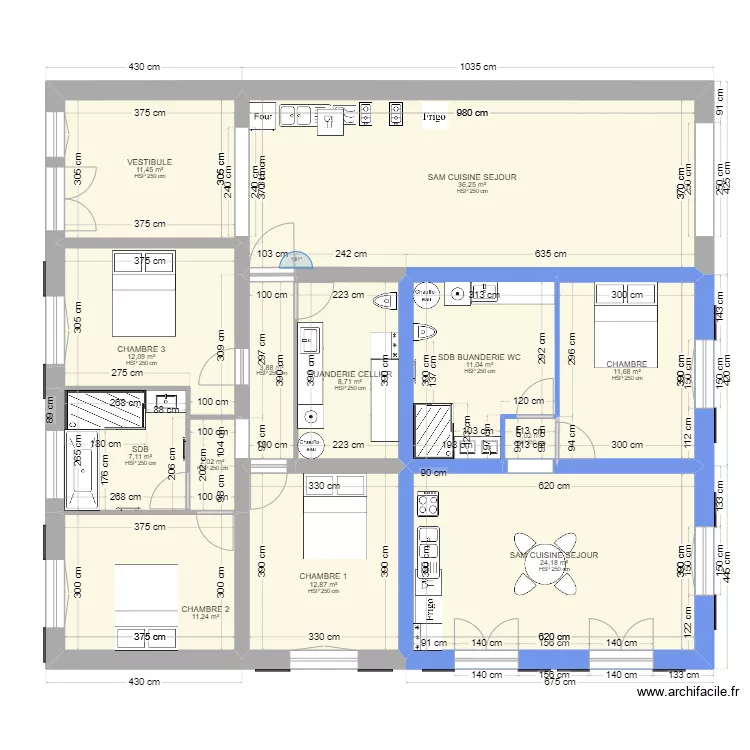 RDC PIERRE T4-T2 TER. Plan de 