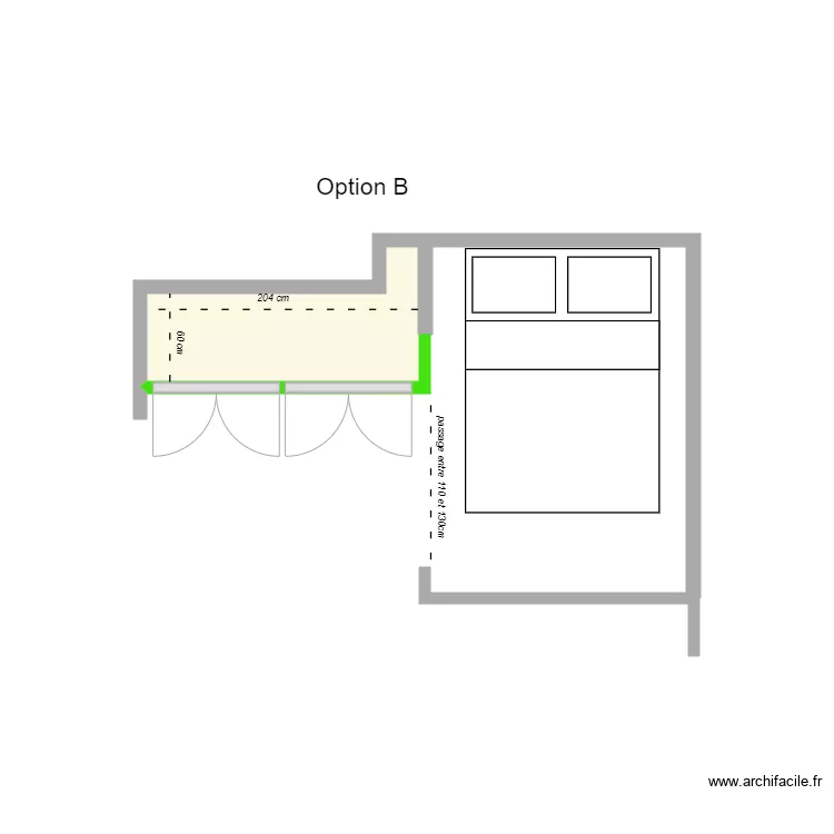 71 Charenton option (B). Plan de 71 Charenton option (B). Plan de