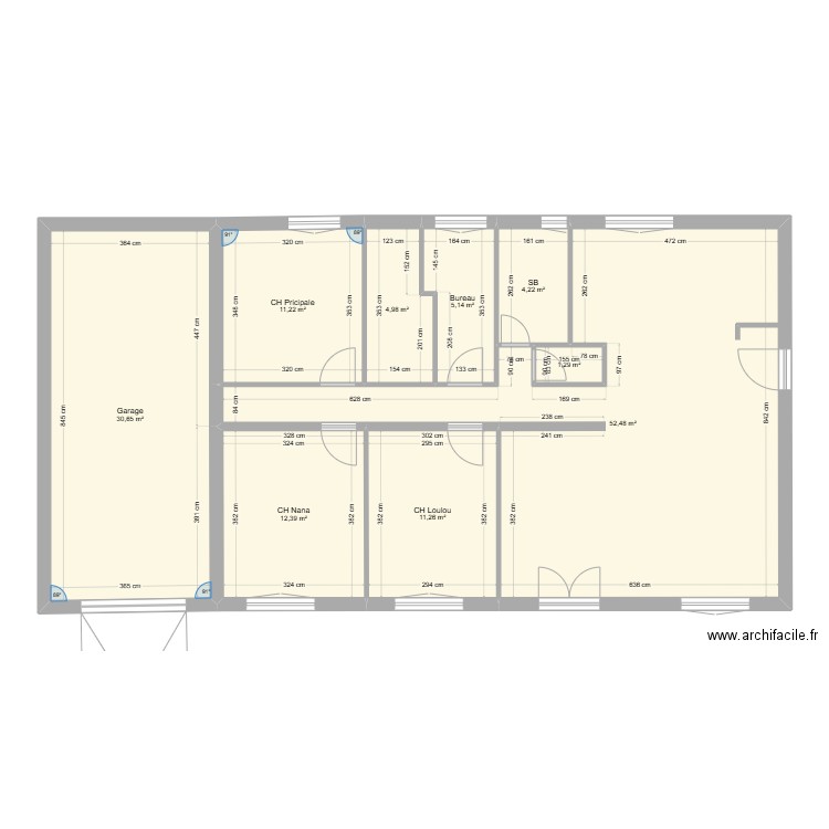 Syria. Plan de 9 pièces et 134 m2