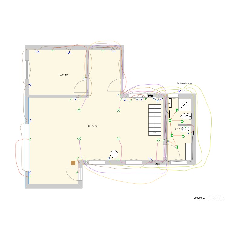 Chalet. Plan de 0 pièce et 0 m2