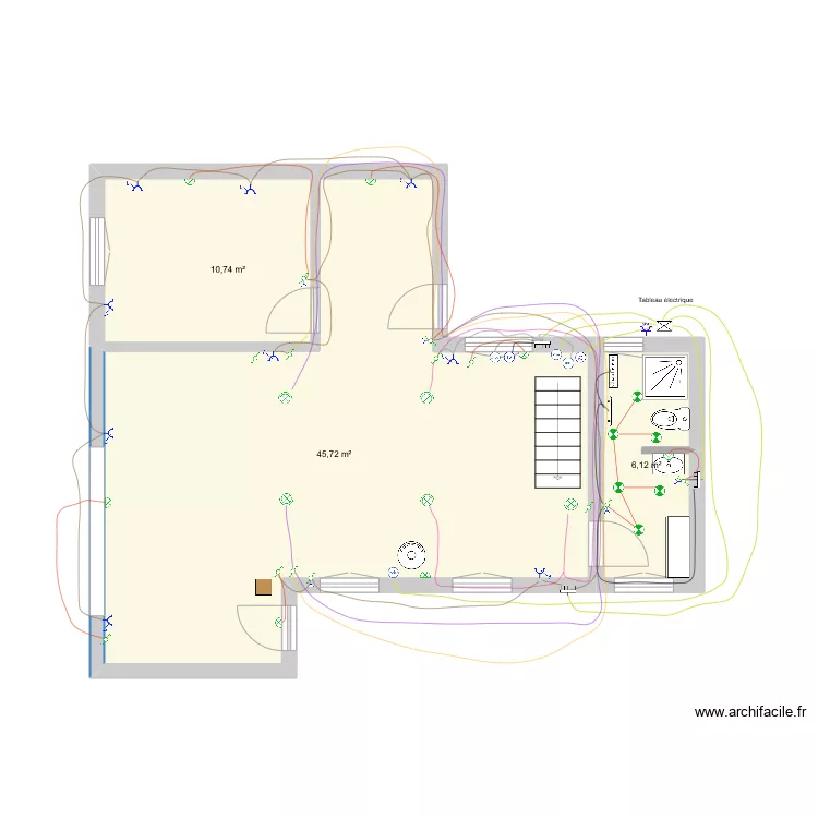 Chalet. Plan de 