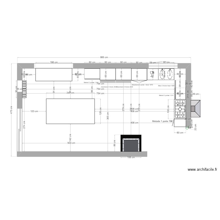 cuisine. Plan de 0 pièce et 0 m2