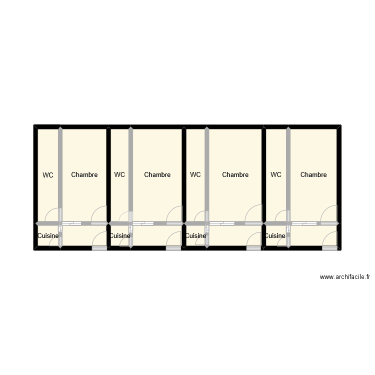 PROJET STUDIO. Plan de 16 pièces et 24 m2