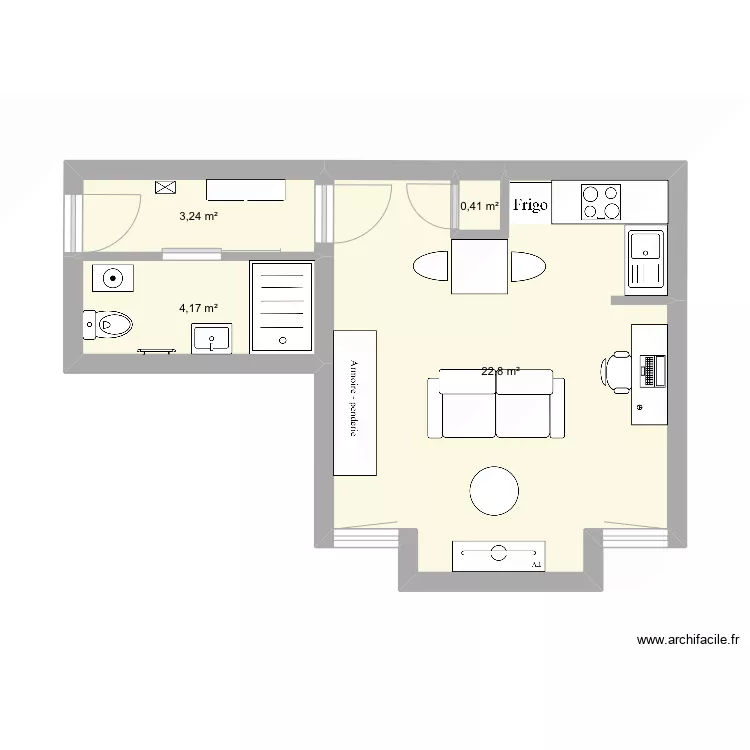 studio. Plan de studio. Plan de