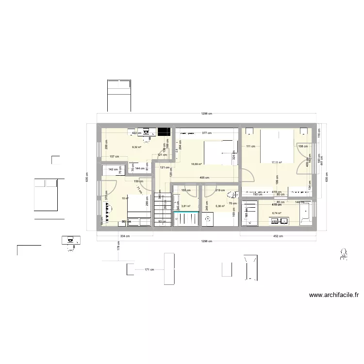 Fabien et Marie new 4. Plan de 7 pièces et 68 m²