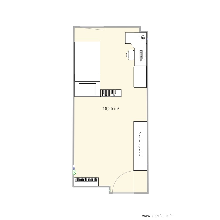 chambre. Plan de 0 pièce et 0 m2