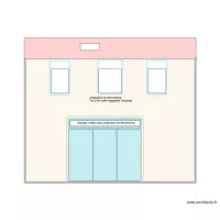 Façade 3 fenêtres simples