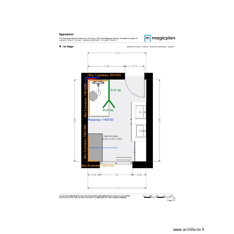 Plan Projet  Spéranzini. Plan de 0 pièce et 0 m2