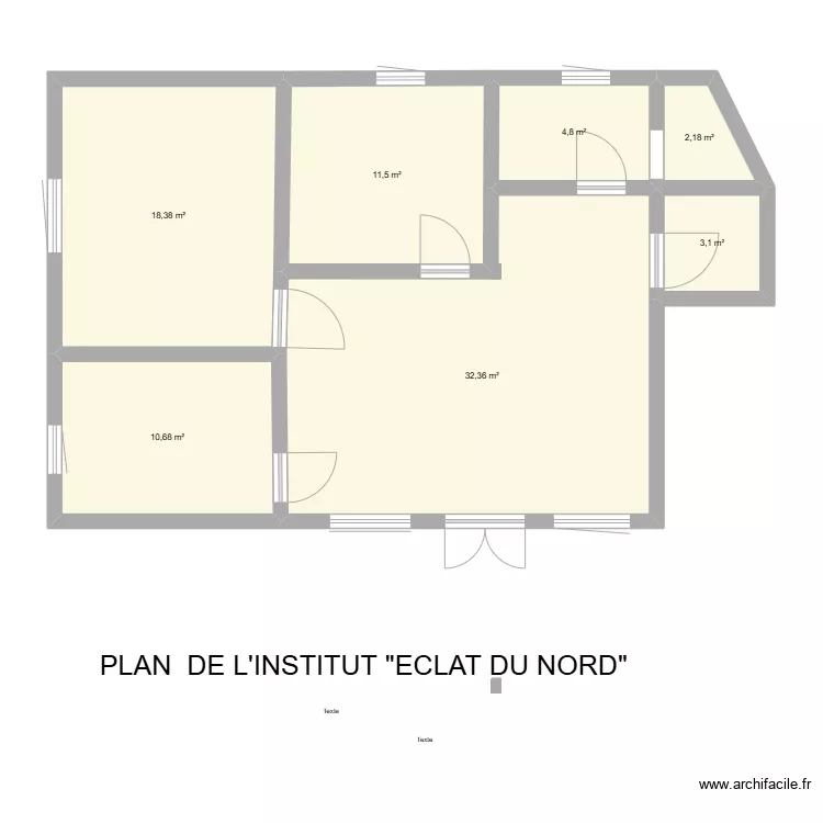 INSTITUT "ECLAT DU NORD". Plan de 