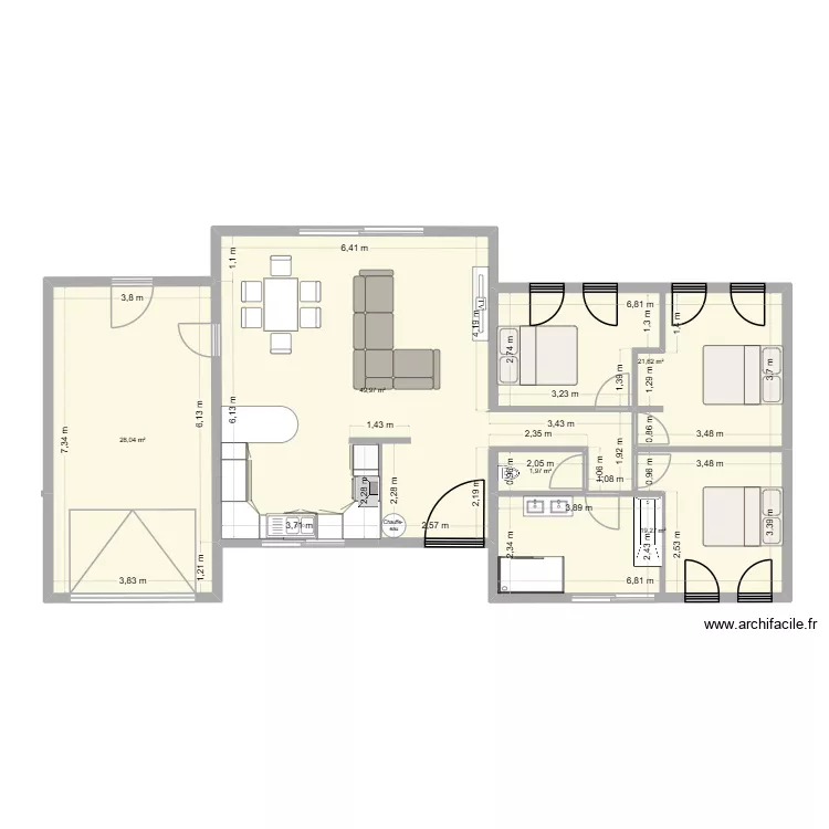 MM1. Plan de 5 et 121 m² MM1. Plan de 5 et 121 m²