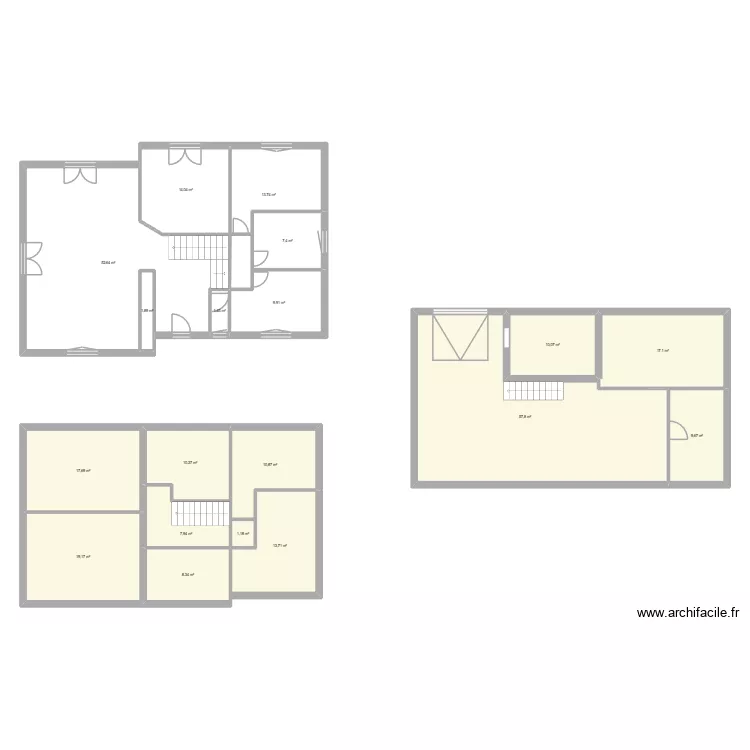 VALENTE LESAGE. Plan de 19 pièces et 285 m²