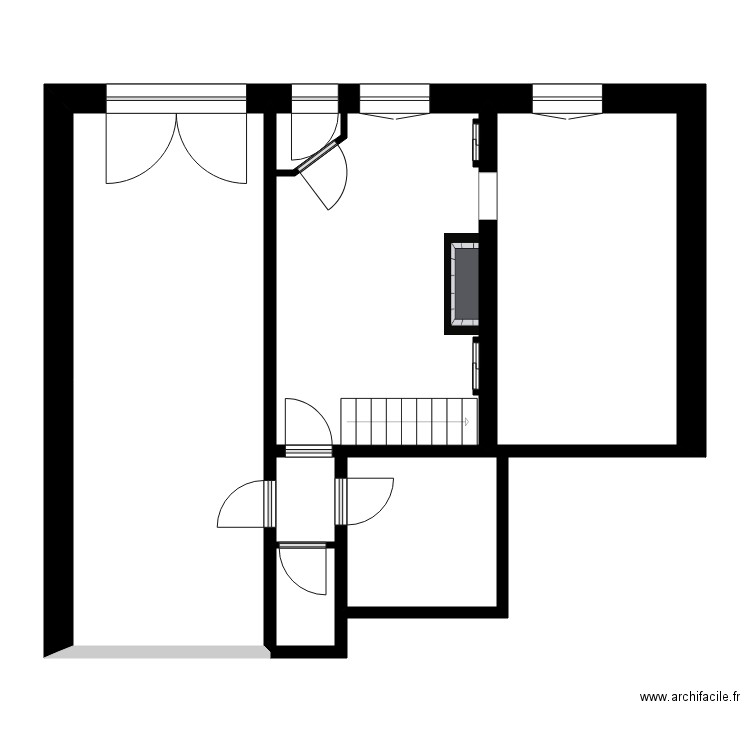 HENRIOT. Plan de 9 pièces et 107 m2