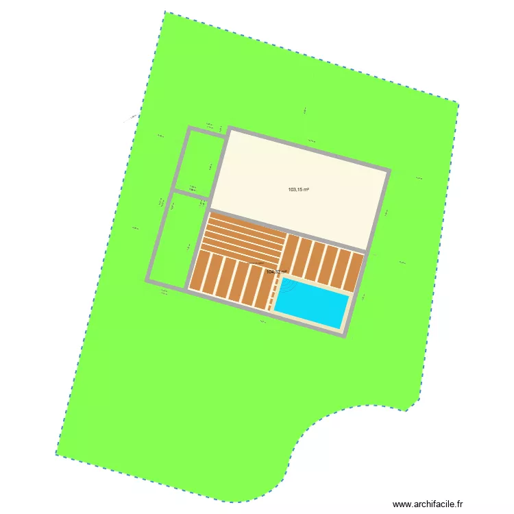 PLAN TERRAIN AGRANDISSEMENT. Plan de 