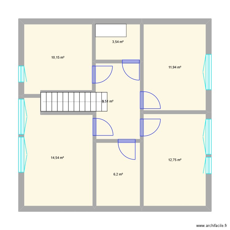 La Roche 1er. Plan de 7 pièces et 69 m2