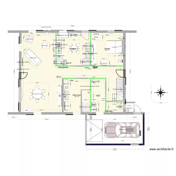 Baylet RDC 032026. Plan de 10  et 251 m²