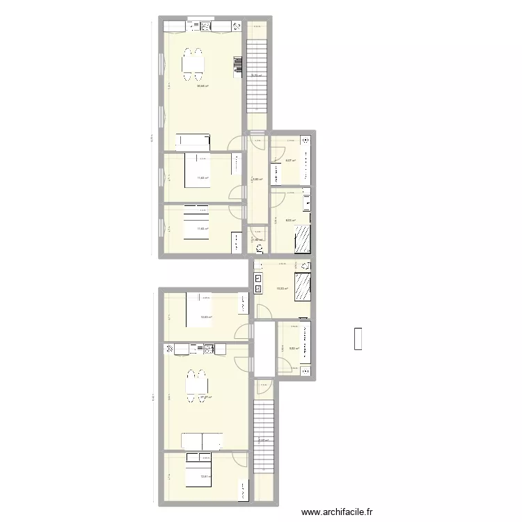 appart Mas Thibert 5. Plan de 