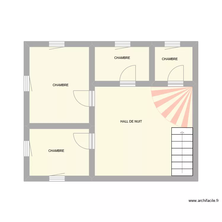 PLAN URBAIN ETAGE. Plan de 5  et 28 m²