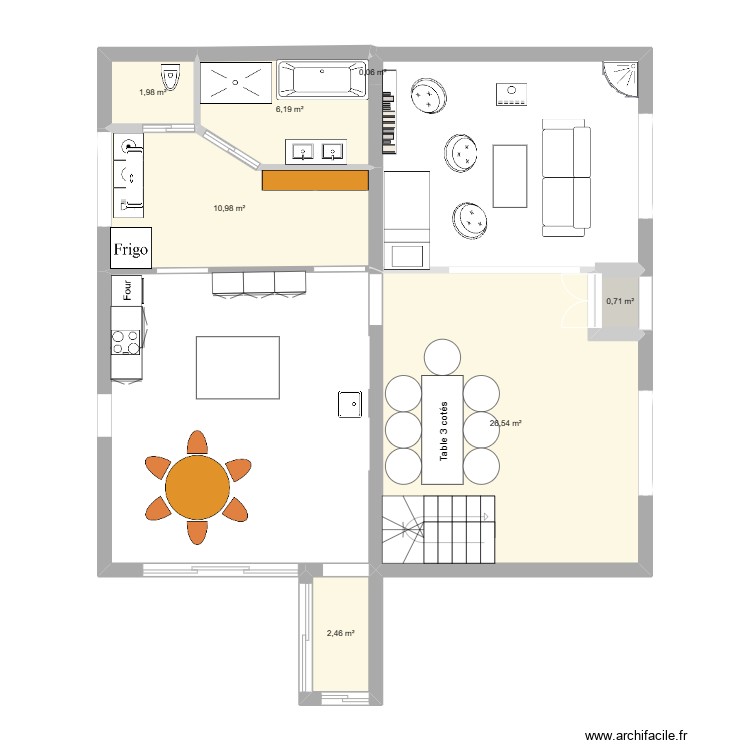 rdc. Plan de 0 pièce et 0 m2