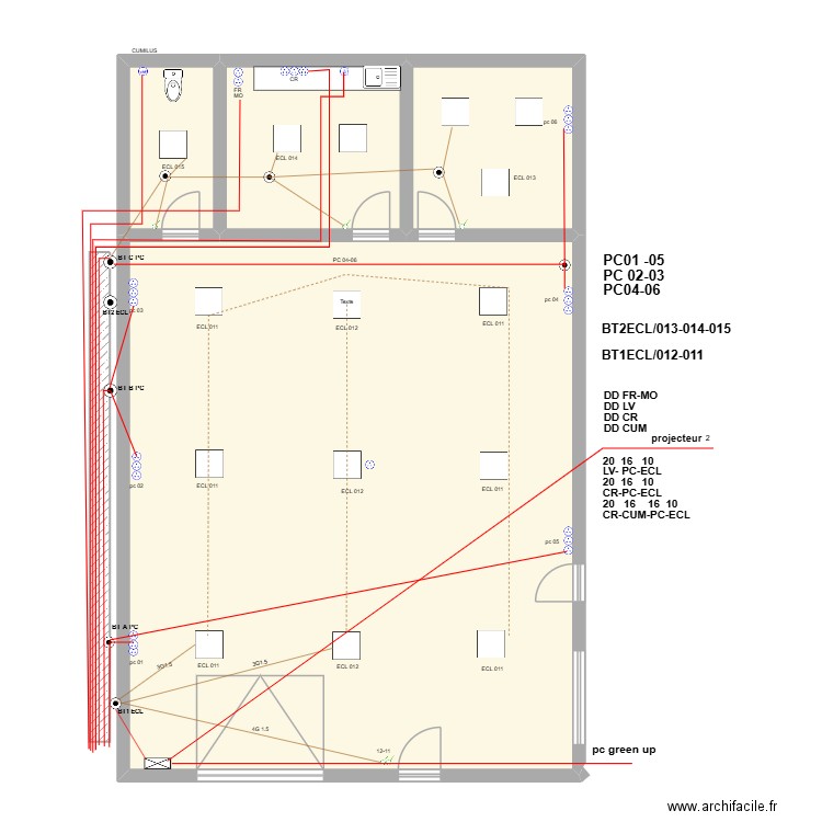 BUREAUX GARAGE VOITURE0. Plan de 4 pièces et 137 m2