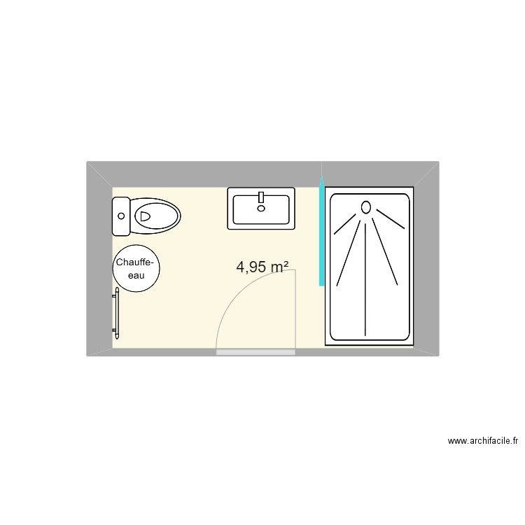 brett sdb rdc. Plan de 0 pièce et 0 m2
