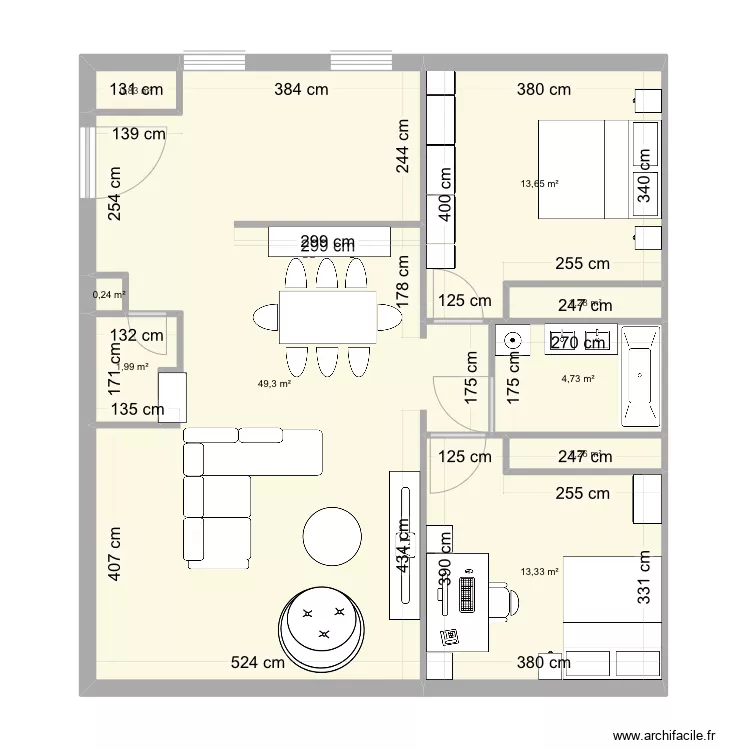 appartement école. Plan de appartement école. Plan de